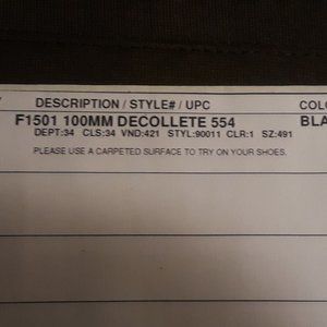 100MM Decolletee 554 Black